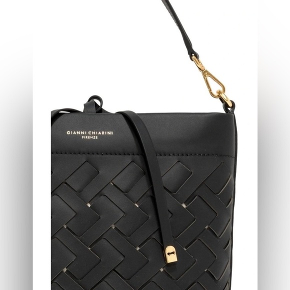 Gianni Chiarini Nur Nero Zip Top crossbody Bag in WHITE - Picture 5 of 16